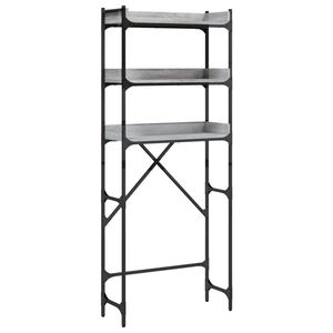 vidaXL Reg&aacute;l nad pračku &scaron;ed&yacute; sonoma 67 x 25 x 163 cm kompozitn&iacute; dřevo