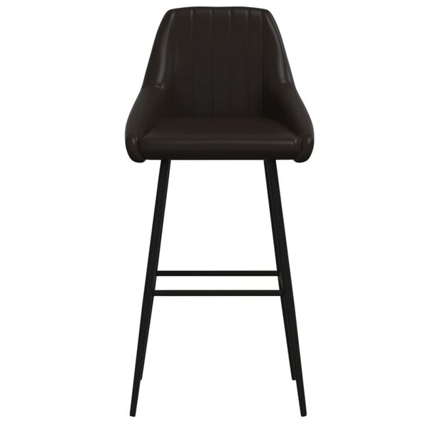 vidaXL Barov&eacute; židle 2 ks &scaron;ed&eacute; uměl&aacute; kůže