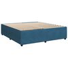 vidaXL Box spring postel s matrac&iacute; modr&aacute; 180 x 200 cm samet