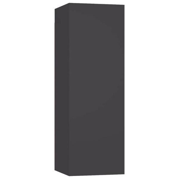 vidaXL 5dílný set TV skříněk šedý dřevotříska