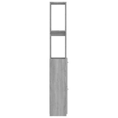 vidaXL Koupelnová skříňka šedá sonoma 25x26,5x170 cm kompozitní dřevo