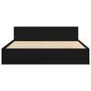 vidaXL R&aacute;m postele s čelem bez matrace čern&yacute; 200x200 cm