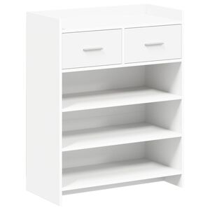 vidaXL Skř&iacute;ň na obuv 73,5 x 36 x 92 cm Kompozitn&iacute; dřevo B&iacute;l&aacute;