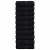 vidaXL Uter&aacute;k pro hosty SOLUND 50 ks Čern&aacute; 30 x 30 cm 550 gsm