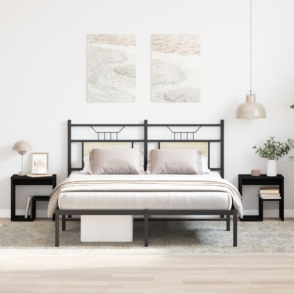 vidaXL Noční skříňka 2 pcs Černý dub 40 x 30 x 40 cm kompozitní dřevo