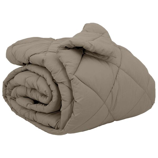 vidaXL Zimn&iacute; přikr&yacute;vka Světle &scaron;ed&aacute; 240 x 200 cm Mikrovl&aacute;kno