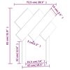 vidaXL Čelo postele 72,5 x 3 x 81 cm masivn&iacute; borovice