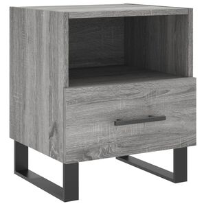 vidaXL Nočn&iacute; stolek &scaron;ed&yacute; sonoma 40 x 35 x 47,5 cm kompozitn&iacute; dřevo