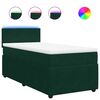 vidaXL Box spring postel s matrac&iacute; tmavě zelen&aacute; 80 x 200 cm samet