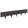 vidaXL Okraj tr&aacute;vn&iacute;ku 30 pcs 100 x 20 cm Ocel Čern&aacute;