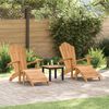 vidaXL Adirondack židle 2 pcs Hněd&aacute; 137 x 77 x 95 cm
