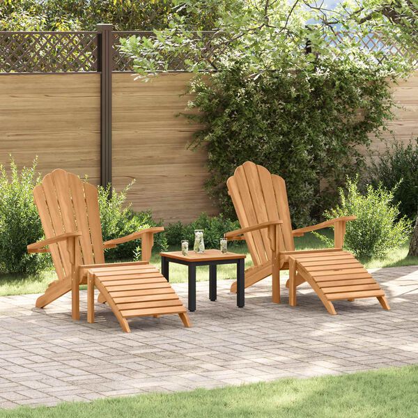 vidaXL Adirondack židle 2 pcs Hněd&aacute; 137 x 77 x 95 cm