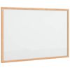 vidaXL Magnetick&aacute; b&iacute;l&aacute; tabule s r&aacute;mem z masivn&iacute;ho borovicov&eacute;ho dřeva 60 x 40 cm