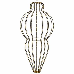 vidaXL V&aacute;nočn&iacute; &scaron;pička světla 320 LED Tepl&aacute; b&iacute;l&aacute; Průměr 40 x 75 cm