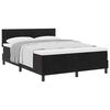 vidaXL Postel s boxspringem s čelo Čern&aacute; 140 x 190 cm samet