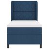 vidaXL Postel s boxspringem s matrac&iacute; s čelo Modr&aacute; 100 x 200 cm textil