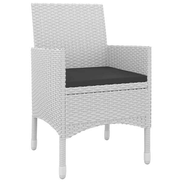 vidaXL 9d&iacute;ln&yacute; zahradn&iacute; j&iacute;deln&iacute; set s podu&scaron;kami polyratan a sklo