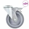 vidaXL 24ks otočn&aacute; kolečka s otvorem pro &scaron;roub 100 mm
