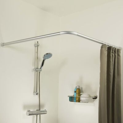 Sealskin Rohová tyč na sprchový závěs 90 x 90 cm chrom