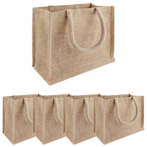 vidaXL Bra&scaron;ny z juty 5 Př&iacute;rodn&iacute; 26 x 22 x 14 cm 100% juta Tossa