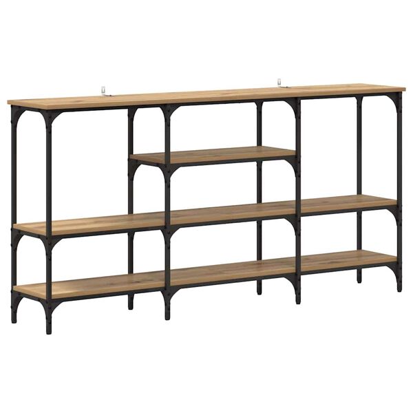 vidaXL Konzolový stolek dub artisan 160 x 29 x 80 cm Kompozitní dřevo