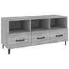 vidaXL TV skř&iacute;ňka &scaron;ed&aacute; sonoma 102 x 35 x 50 cm kompozitn&iacute; dřevo