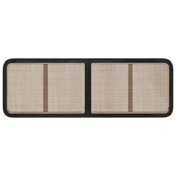 vidaXL Čelo postele s čelo Čern&aacute; 160 x 55 x 3 cm Ratan