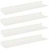 vidaXL Plovouc&iacute; police N&aacute;stěnn&yacute; 4 pcs B&iacute;l&yacute; 40 x 9 x 2,5 cm Ocel