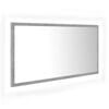 vidaXL LED koupelnov&eacute; zrcadlo betonově &scaron;ed&eacute; 90 x 8,5 x 37 cm akrylov&eacute;