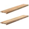 vidaXL Okenn&iacute; parapety 2 ks neo&scaron;etřen&eacute; 120x20x2cm masivn&iacute; dubov&eacute; dřevo