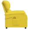 vidaXL Mas&aacute;žn&iacute; křeslo světle žlut&eacute; textil