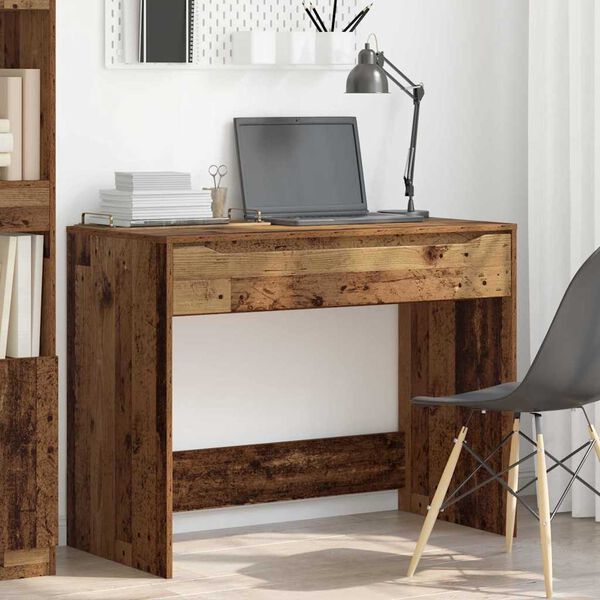 vidaXL Stůl se z&aacute;suvkou Star&eacute; dřevo 100 x 50 x 78 cm kompozitn&iacute; dřevo