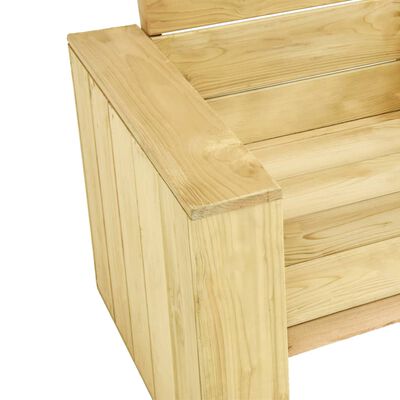 vidaXL Zahradní židle 2 ks 89 x 76 x 76 cm impregnované borové dřevo