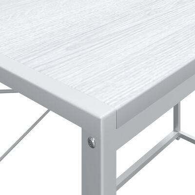 vidaXL Počítačový stůl bílý 110 x 60 x 138 cm dřevotříska