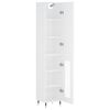 vidaXL Skř&iacute;ň highboard b&iacute;l&aacute; 34,5 x 34 x 180 cm kompozitn&iacute; dřevo