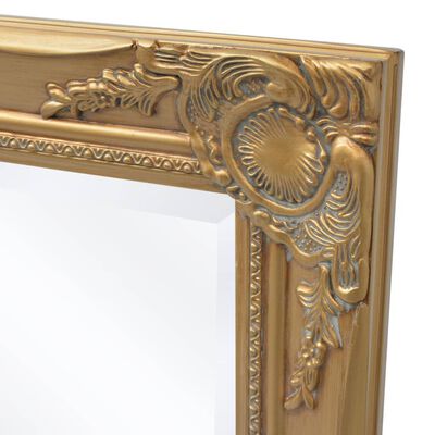 vidaXL Nástěnné zrcadlo barokní styl 100 x 50 cm zlaté