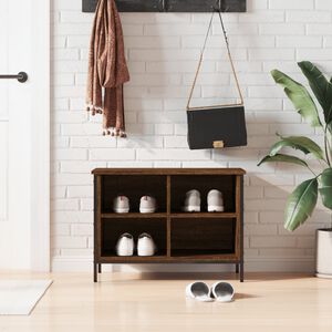 vidaXL Botn&iacute;k hněd&yacute; dub 69 x 35 x 50 cm kompozitn&iacute; dřevo