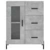 vidaXL Skř&iacute;ň highboard betonově &scaron;ed&aacute; 69,5x34x180 cm kompozitn&iacute; dřevo