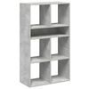 vidaXL Knihovna betonově &scaron;ed&aacute; 66x31x112 cm kompozitn&iacute; dřevo