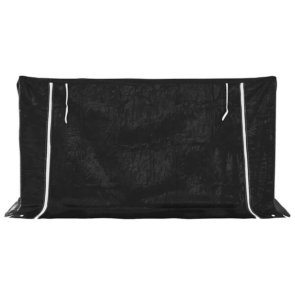 vidaXL Stojan na palivov&eacute; dřevo s krytem 200,5x80,5x110,5 cm