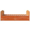 vidaXL Postel bez matrace voskově hněd&aacute; 135 x 190 cm masivn&iacute; borovice