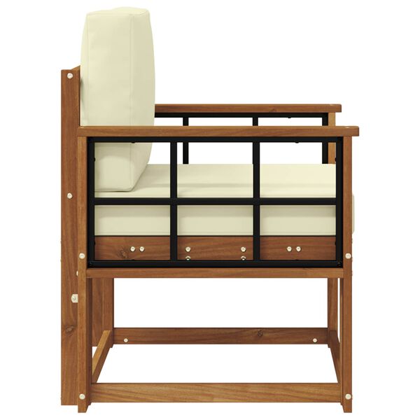 vidaXL Venkovn&iacute; pohovkov&aacute; souprava Masivn&iacute; ak&aacute;ciov&eacute; dřevo a polyester