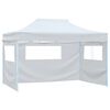 vidaXL Skl&aacute;dac&iacute; party stan se 3 stěnami 291x413x315 cm b&iacute;l&yacute;