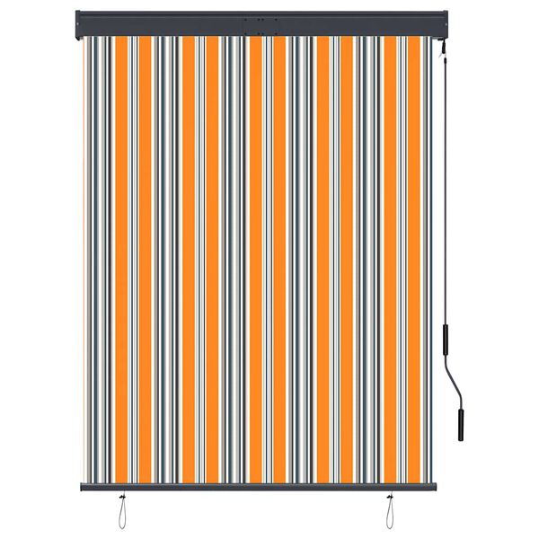 vidaXL Venkovn&iacute; roleta 120 x 250 cm žlutomodr&aacute;