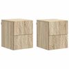 vidaXL N&aacute;stěnn&yacute; nočn&iacute; stolek 2 pcs Dub sonoma 34,5 x 33 x 40 cm
