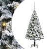vidaXL Uměl&yacute; v&aacute;nočn&iacute; stromeček B&iacute;l&aacute; 120 cm PVC, ocel a plast