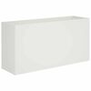 vidaXL Zahradn&iacute; pěstebn&iacute;k B&iacute;l&aacute; 100 x 30 x 50 cm Studen&aacute; v&aacute;lcovan&aacute; ocel
