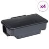 vidaXL pasti na my&scaron;i 4 ks čern&eacute; 22x12,5x7,5 cm
