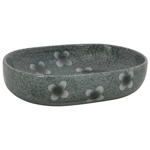 vidaXL Umyvadlo na desku modr&eacute; ov&aacute;ln&eacute; 59 x 40 x 14 cm keramika