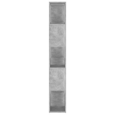 vidaXL Knihovna / dělicí stěna betonově šedá 100x24x155 cm dřevotříska